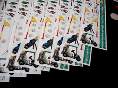 CREATIVE MEMORIES Gr Lengths Golf, 10 strips plus studio stickers and golf cart