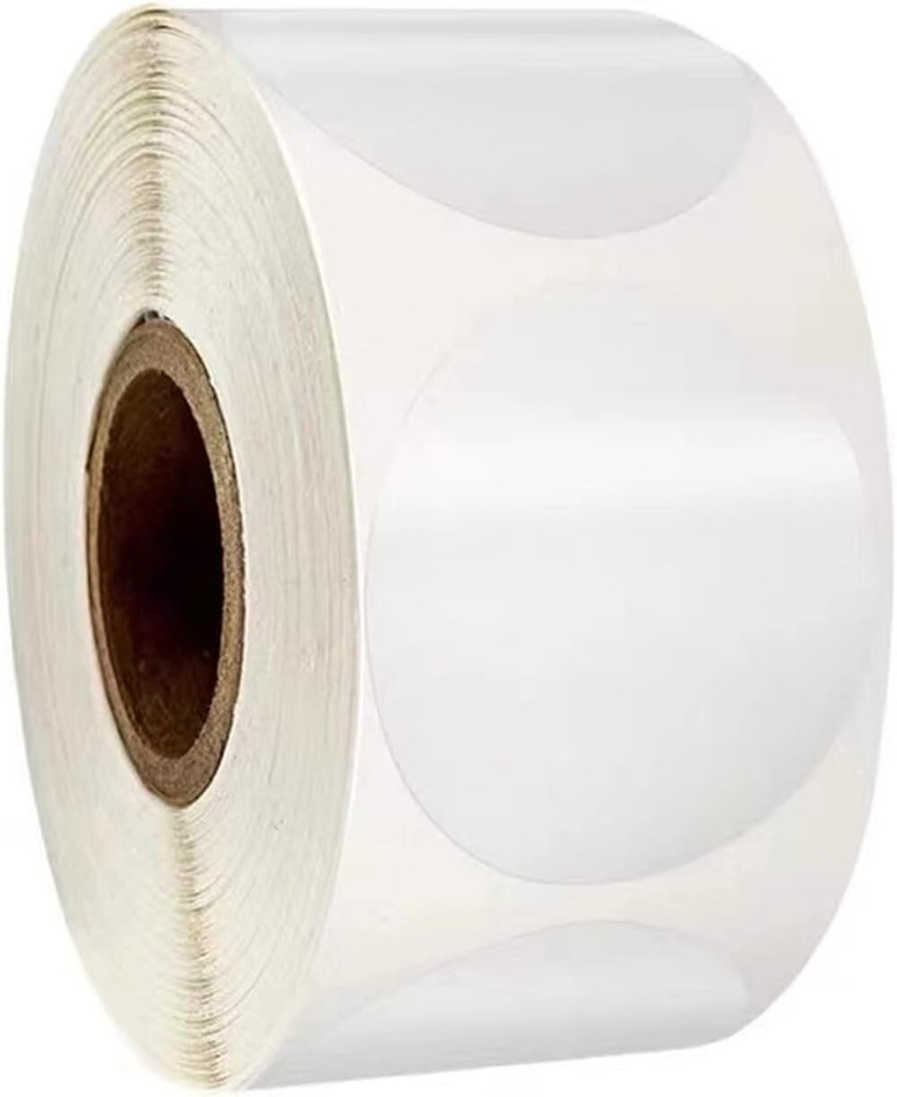 1000 Pcs Clear Retail Package Seals 1 Inch Round Circle Wafer Seal Sticker
