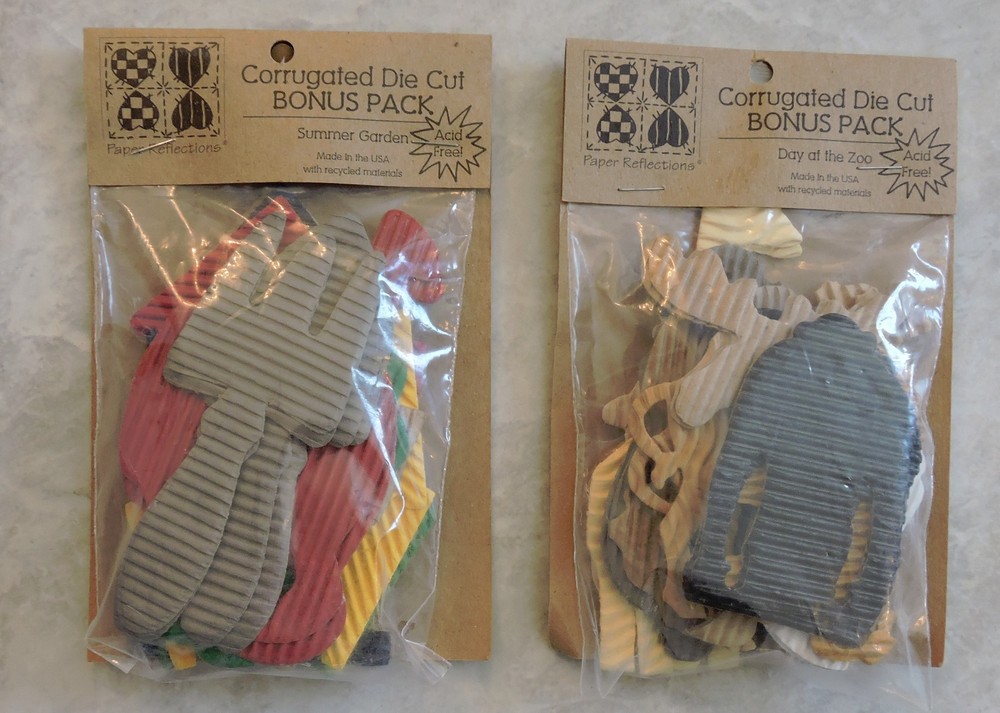 Paper Reflections Corrugated Die Cut Bonus Packs: Summer Garden, Day at the Zoo