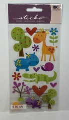 New Sticko PATTERNED SAFARI Stickers ANIMALS FREE SHIP EK Success