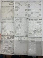 Letraset Architecture Home / Office Furniture Symbols Etc 43 Partial Sheets