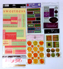Scrapbooking Stickers Lot of 18 Letters Words Phrases Anna Griffin-Sticko & More