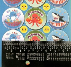 Blueberry Scented Scratch & Sniff Sea Animals Stickers