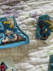 Lot Of Vintage 1980s Puffy Muppets Smurfs Stickers