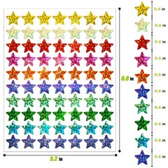 3500 Pcs Holographic Rainbow Star Stickers for Kids Reward Chart, Colorful Sm…