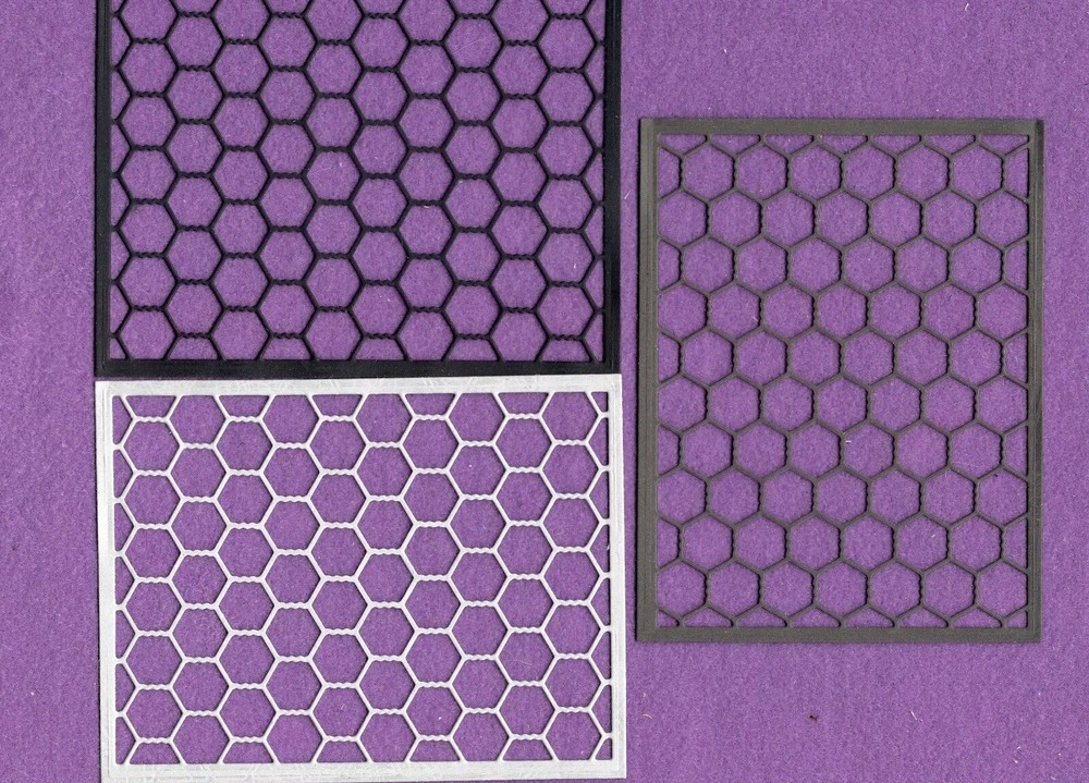 CHICKENWIRE Fence Farm die cuts scrapbook cards