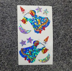 RARE HAMBLY STUDIOS «WIZARD» VINTAGE HOLO FOIL STICKERS