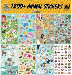 Animal Stickers (1200+ Assorted Stickers) Calendar, Reward, Planners & Scrapb…