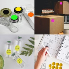 Circular Sticky Dot Color Label Stickers in Various Sizes 8MM-38MM 15 Sheets