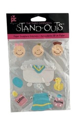 Provo Crafts Stand-Outs Bath Time 3 D Paper Sculpture Stickers 10 Pieces Kids