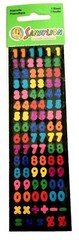 Numbers Stickers. Prismatic. Calculations. 1 Sheet. Brand New.