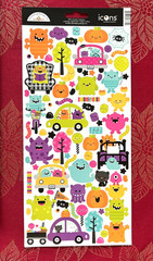 YOU CHOOSE – 13″ FALL & HALLOWEEN ICON STICKERS BY DOODLEBUG 2021-2024