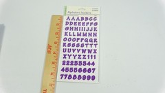 Colorbok Memory Craft 7/16″ Grape 15041 Scrapbook Letter Number Stickers