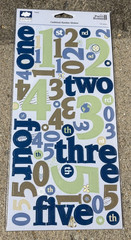 HUGE CLOUD 9 DESIGN CARDSTOCK TRAVEL 123 NUMBERS & WORDS *