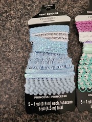Fabric Ribbon Lot: Princess/Unicorn/Angel Crafting Lot of 3
