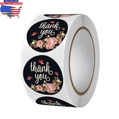 Thank You Stickers – Self Adhesive 500 Label Roll – One Stop Shop