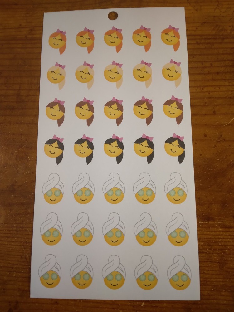 Happy Planner 35 Emoji Girl smiley Stickers MAMBI 279007