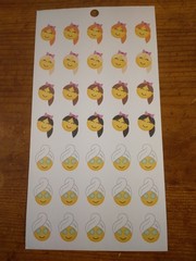 Happy Planner 35 Emoji Girl smiley Stickers MAMBI 279007