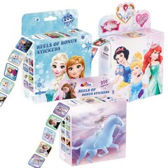 600 Pcs Kids Stickers – 3 Pack, 30 Designs, 1.5″ Self-Adhesive Cartoon Labels