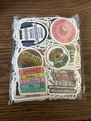 100 PCS Bookish Stickers for Kids Teens Adults, Cute Book Lover Stickers for