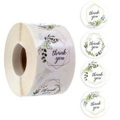 Thank You Stickers 500pcs/roll Small Business Bakery Candy Dessert