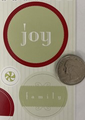 JOLLY & BRIGHT WORD Card Stock Sticker(45pc)Heidi Grace•Christmas •Mistletoe•Joy