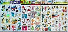 400+ STICKERS mxd themes STITCH bluey DR SEUSS Hello Kitty Mickey Mouse TROLLS