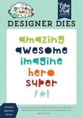 Echo Park Designer Dies AMAZING SUPERHERO Steel Dies Scrapbooking