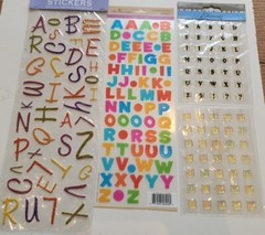 Huge Lot 46 Pack Alphabet Letters Numbers Symbols Fonts Styles Stickers Crafts J