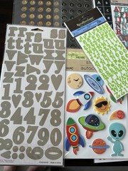 Lot Of Alphabet Letter Stickers Large Lot Crafter’s Square Fiskars Nostalgiques