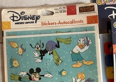 4 Disney Snow White Goofy Mickey Donald Duck Sticker Sheets Sandylion Hallmark