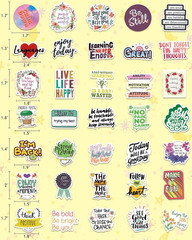 300 PCS Inspirational Stickers for Adults, Motivational Water Bottle