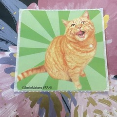 SmileMakers Silly Tabby Cat Sticker Mod 2.5” Inches