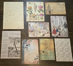 Junk Journal Kit Vintage Style Paper Stickers Tags Tickets Images Ephemera Craft