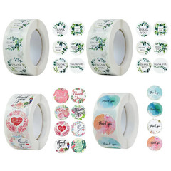 500pcs/1 Roll Stickers Thank You Self-Adhesive Sealing For Gift Box Envelope NEW