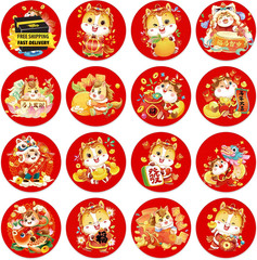 160PCS Lunar New Year Stickers – 2026 Chinese New Year of the Horse Sticker for