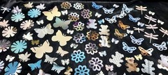 50 EMBELLISHMENTS~PUNCHIES~ IMAGES~DIE CUTS~ANY THEME~ CHOICES~U-PICK/I-PICK PKG