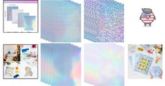 Self-Adhesive Holographic Sticker Paper – Waterproof, Tear-Resistant 20 Sheets