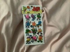 VTG 80s Russ Puffy Super Sport Stick On Stickers Google Eyes Fishing Skateboard