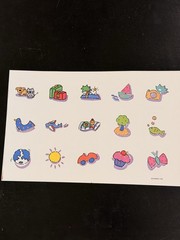 Vintage Current Inc Stickers Lot Of 9 Sheets Baby, Flowers, Ect