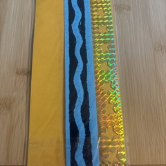 Crayola Specialty Borders Prism Star Crayon Glitter Squares Felt