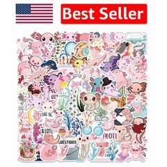 Unique 100PCS Waterproof Axolotl Stickers – Customize Your Belongings with Style