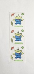 Vtg Sandylion Stickers Strip Toy Story Alien Glow In The Dark