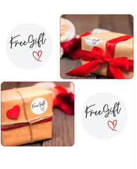 500ct ~ Stickers 1″ FREE GIFT 💖 Labels On Roll 💖 for SMALL BUSINESS Gratitude