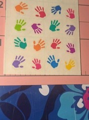 Vintage Sandylion Stickers Hands Handprints 1 Module