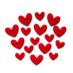 Buttons Galore 50+ Assorted ROMANCE Theme Buttons for Sewing & Crafts