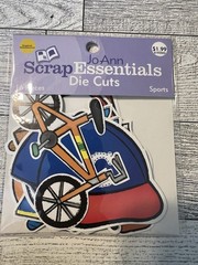 NEW Scrapbook Card Making SPORTS DIE CUTS 16 Pcs JoAnn Scrap Essentials
