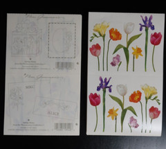 VTG Mrs. Grossman’s Stickers Spring Stems Flowers Bouquet Tulips Daffodils Lilac