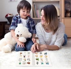 2 Pack Reusable Sticker Book Collecting Album Sticker Storage Organizer Book wit