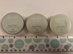 CTMH – Lot Of 3 Washi Tape (Chocolate Z1930, Honey Z1931, Black Z2003) *NOS*